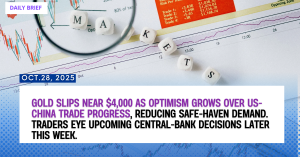 Daily Market Brief – Gold Dips Toward $4,000 on US-China Trade Progress (Oct 28 2025)